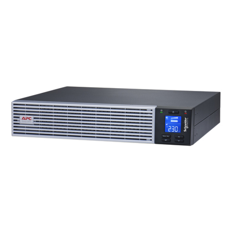 APC Easy UPS On-Line SRVL1KRIRK záložný zdroj UPS, 1000 VA / 900 W, Li-Ion, rack 2U, so sadou líšt