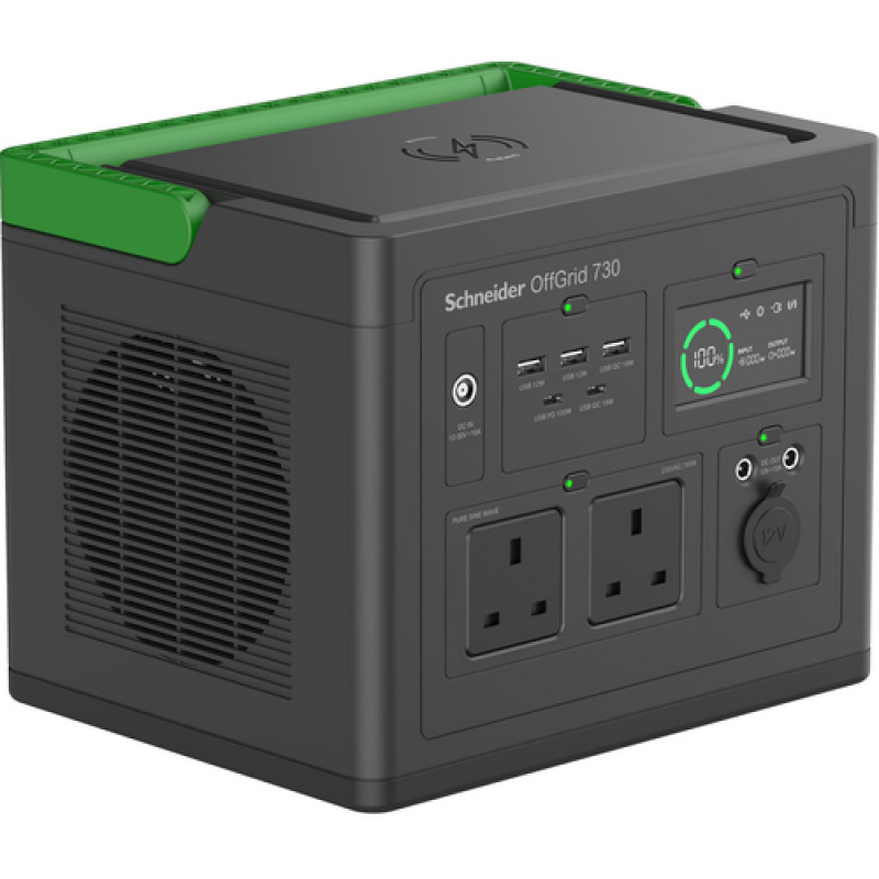 APC Schneider OffGrid 730 PPS730-UK prenosná napájacia stanica, 738 Wh, zásuvky UK