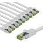 Goobay 69788 prepojovací kábel CAT 8.1, certifikát GHMT, S/FTP (PiMF), 3 m, biely (10 ks)