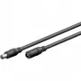 Goobay 71399 predlžovací kábel DC, 3 m, čierny, konektory DC 5,5 x 2,1 mm