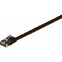 Goobay 95898 plochý prepojovací kábel CAT 6, U/UTP, 7 m, tmavohnedý, medený