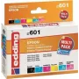 Edding EDD-601 atramentové kazety pre Epson Stylus Photo P50, kompatibilné, multipack čierna + azúrová + purpurová + foto azúrová + foto purpurová (6 ks)
