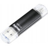 Hama Laeta Twin USB kľúč, 16 GB, USB 3.2 Gen 1 (3.1 Gen 1), čierny