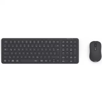 Hama WKM-300 súprava klávesnice a myši pre viac zariadení, bezdrôtová, RF/Bluetooth, čierna, QWERTZ DE