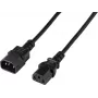 Renkforce Deluxe predlžovací napájací kábel, vidlica IEC C13 – zásuvka IEC C14, 3 m, čierny