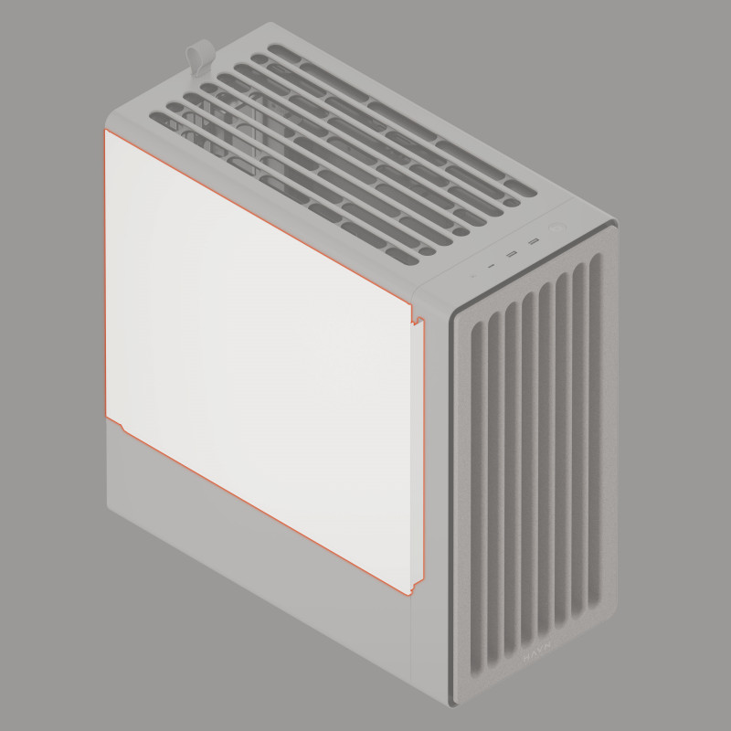 HAVN BF 360 plný bočný panel, biely