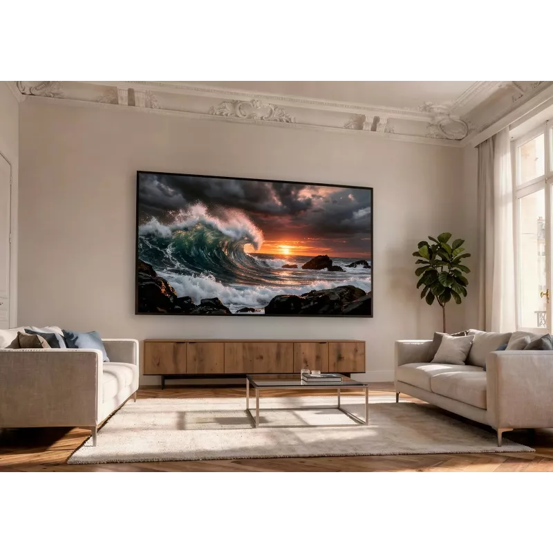 celexon HomeCinema Frame 120 Dynamic Slate rámové projekčné plátno s vysokým kontrastom, 120″ (304,8 cm)