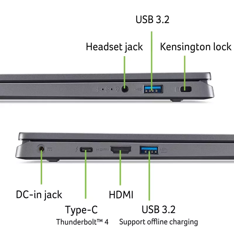 Acer Aspire 5 A17-51M-58TA NX.J0HEV.002 notebook, Intel Core 5 120U, 16 GB RAM, SSD 512 GB