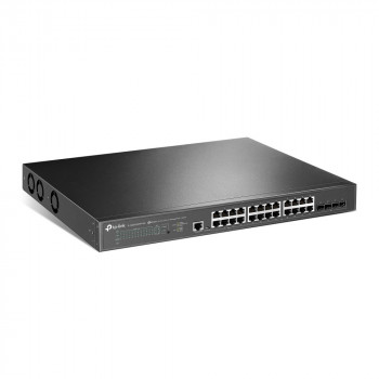 Spravovateľný sieťový prepínač TP-Link JetStream TL-SG3428XPP-M2 L2+, 2.5G Ethernet, PoE, 1U, čierny