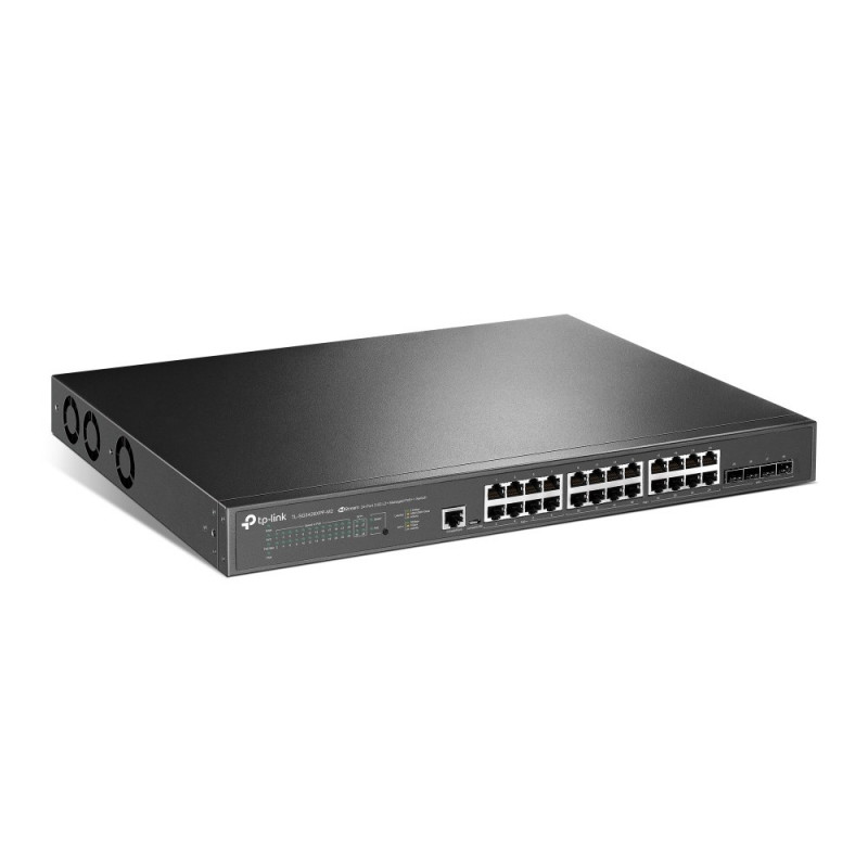 Spravovateľný sieťový prepínač TP-Link JetStream TL-SG3428XPP-M2 L2+, 2.5G Ethernet, PoE, 1U, čierny