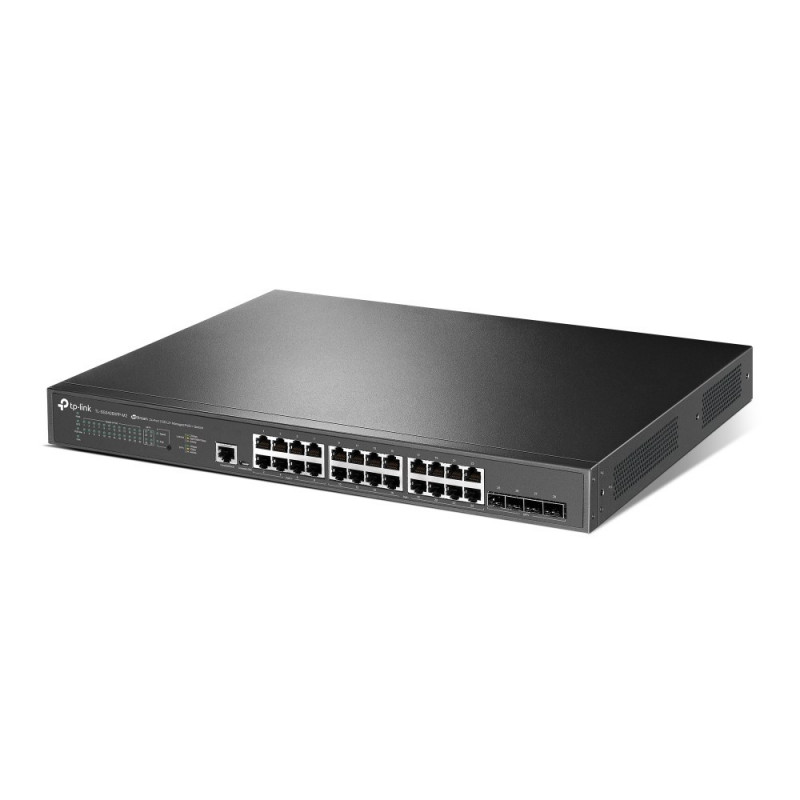 Spravovateľný sieťový prepínač TP-Link JetStream TL-SG3428XPP-M2 L2+, 2.5G Ethernet, PoE, 1U, čierny