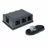ISDN rozdeľovač, 6-násobný, sada s pripájacím káblom 3,0 m, 71400-6SET