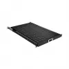 EFB Elektronik 691651ATS.12 výsuvná polica do 19″ stojana 1U, hlboká čierna RAL 9005