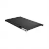 EFB Elektronik 691651ATS.12 výsuvná polica do 19″ stojana 1U, hlboká čierna RAL 9005