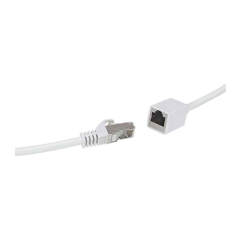 LogiLink CQX061S predĺženie prepojovacieho kábla Cat.6A Premium, 3 m, biele