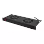 LogiLink FAU102B ventilačná jednotka 19″, 2 ventilátory, s vypínačom, 1U, čierna