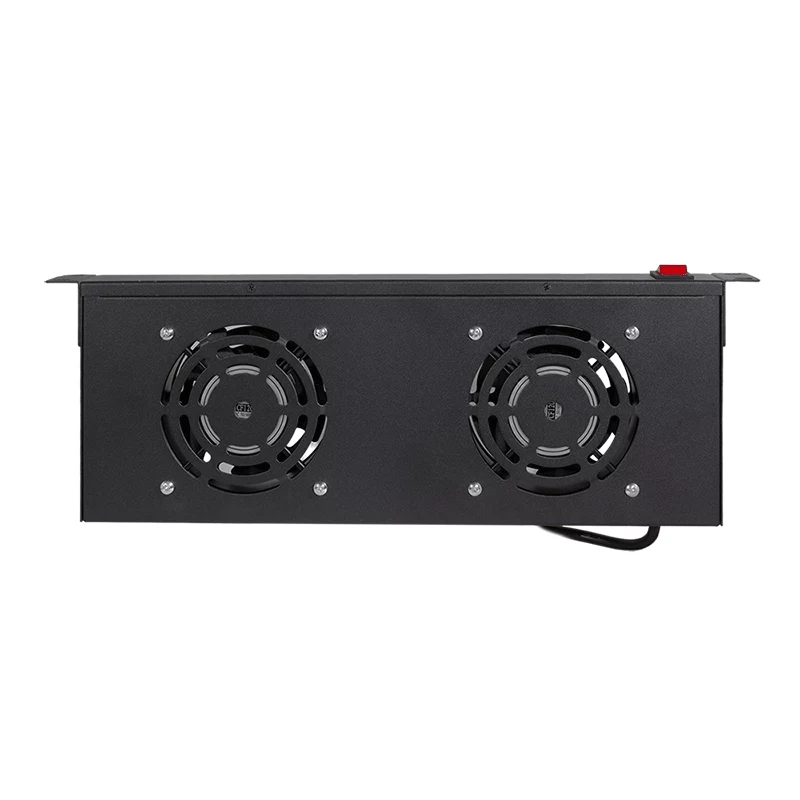 LogiLink FAU102B ventilačná jednotka 19″, 2 ventilátory, s vypínačom, 1U, čierna