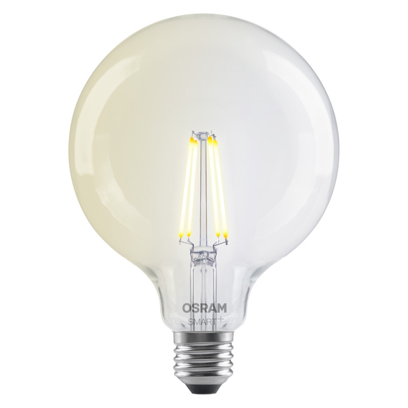 Osram SMART+ MATTER Filament Dimmable Classic Globe 827 inteligentná žiarovka s vláknom, E27, 6 W, teplá biela, Wi-Fi