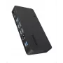 ICY BOX IB-DK2255AC dokovacia stanica 11 v 1 pre notebook, čip DL6950, 2x video výstup (2x DP/HDMI 4K@60 Hz), 96 W PD pre hostiteľa, Gigabit LAN, hostiteľ C+A 10 Gbps, čierna