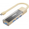 Unitek H1319ACL01 obojsmerný USB-C / USB-A rozbočovač, 5 Gb/s, krémový