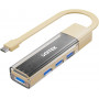 Unitek H1319ACL01 obojsmerný USB-C / USB-A rozbočovač, 5 Gb/s, krémový