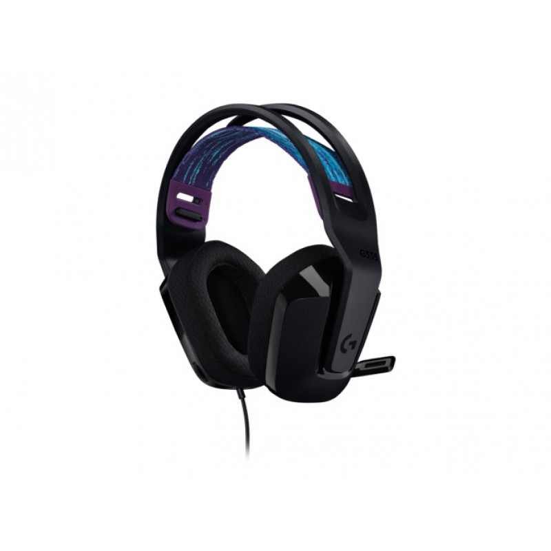 Logitech G335 drôtový herný headset, jack 3,5 mm, čierny