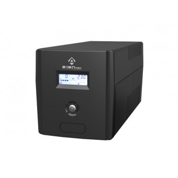 Alantec AP-BK1000-02 neprerušiteľný zdroj napájania UPS 1000VA/600W, puzdro tower, LCD, 4×CEE 7/3, USB, batérie VRLA 2×7Ah