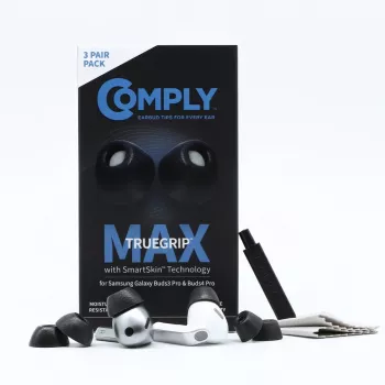 Comply MAX násadky na slúchadlá Galaxy Buds3 Pro, čierne, malé (S)