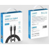 Veger CC03 kábel USB-C na USB-C, PD 48 V 5 A 240 W, 1,5 m, čierny