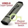 Kanguru SS3 KF3WP-128G USB 3.0 kľúč, 128 GB, s fyzickou ochranou proti zápisu