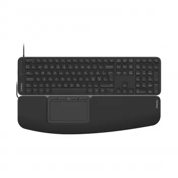 Contour Design CDTP2050BALPN2050 drôtová stolová klávesnica, plnej veľkosti (100 %), USB, nožnicové spínače, QWERTY, čierna