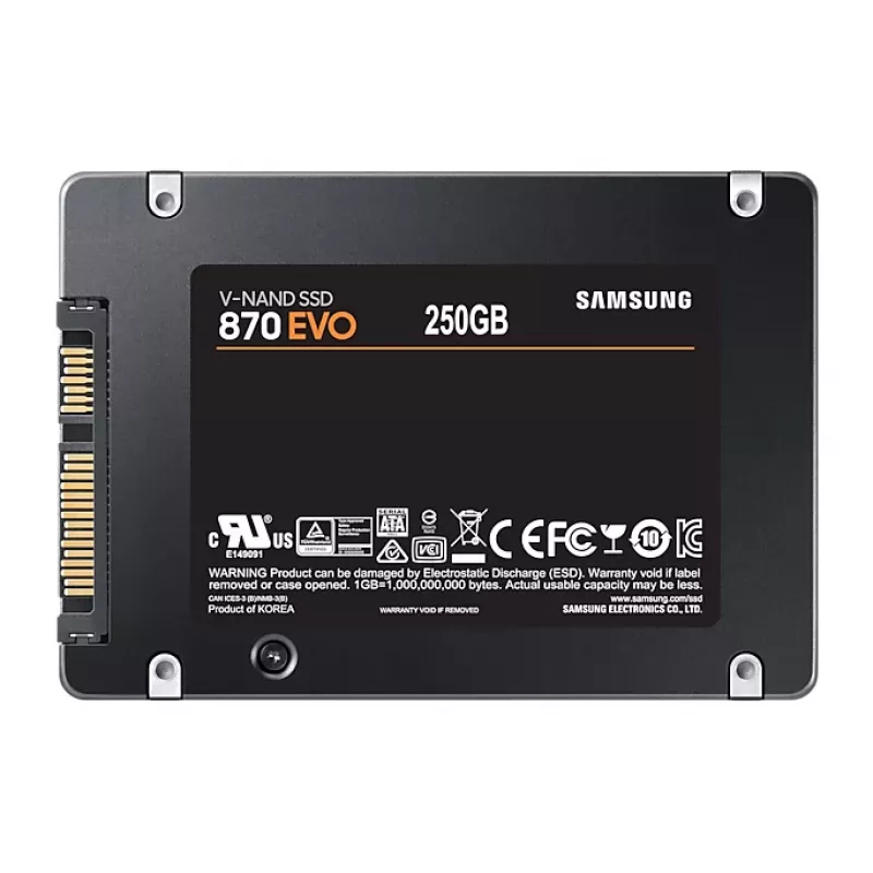Samsung 870 EVO SSD disk 250 GB, 2,5″, SATA, MZ-77E250BW