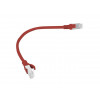 Lanberg PCU6-10CC-0025-R prepojovací kábel RJ45 Cat.6 U/UTP, 0,25 m, červený