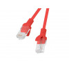 Lanberg PCU6-10CC-0025-R prepojovací kábel RJ45 Cat.6 U/UTP, 0,25 m, červený