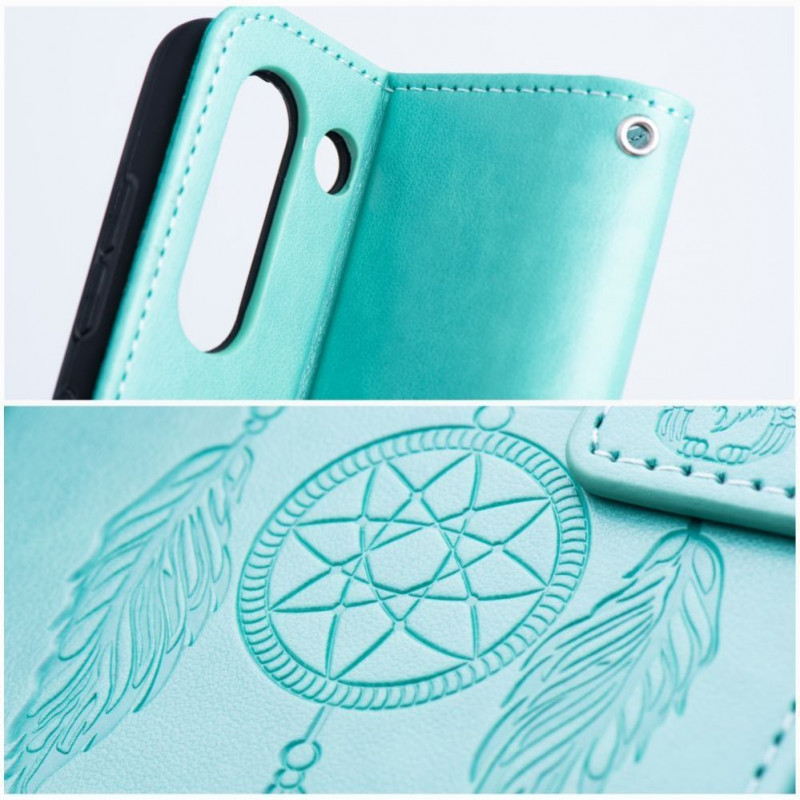 OEM flip puzdro Mezzo Book pre Samsung S20 FE / S20 FE 5G, vzor lapač snov, zelené