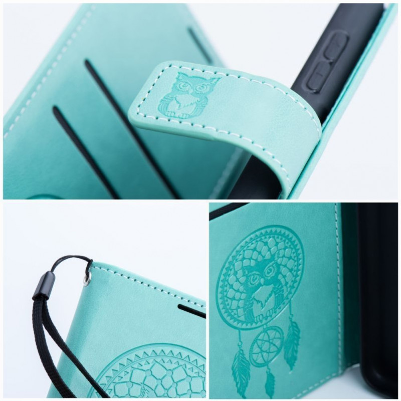 OEM flip puzdro Mezzo Book pre Samsung S20 FE / S20 FE 5G, vzor lapač snov, zelené