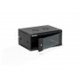 Alantec SW-4U-600-450-01-CF nástenná serverová skriňa 19-palcová 4U, 600x450, čierna, na samostatnú montáž (Flat Pack)