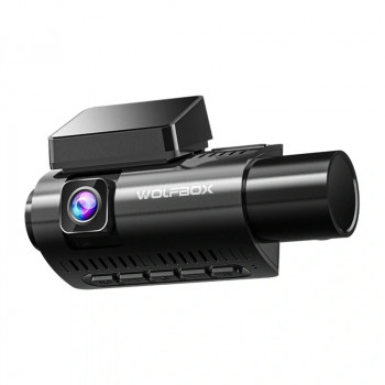 WOLFBOX i07 kamera do auta, predná 2,5K + zadná a vnútorná 1080p, Wi-Fi