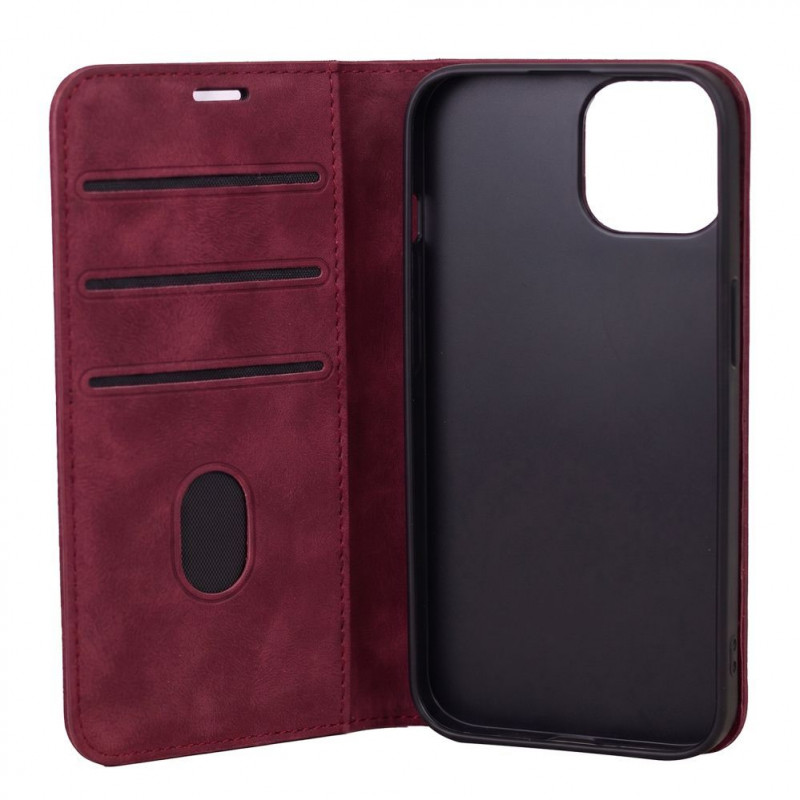 TFO Smart Suede puzdro pre iPhone 17 Pro Max 6,9 / iPhone 18 Pro Max 6,9, bordové