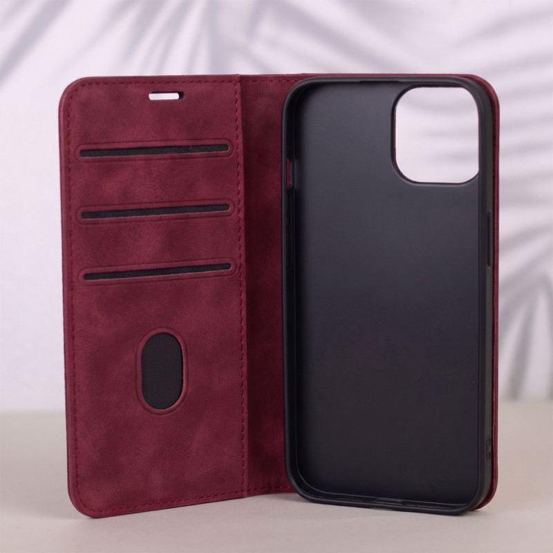 TFO Smart Suede puzdro pre iPhone 17 Pro Max 6,9 / iPhone 18 Pro Max 6,9, bordové