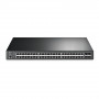 TP-Link JetStream TL-SG3452P spravovateľný sieťový prepínač L2/L3 Gigabit Ethernet s PoE, 1U, čierny