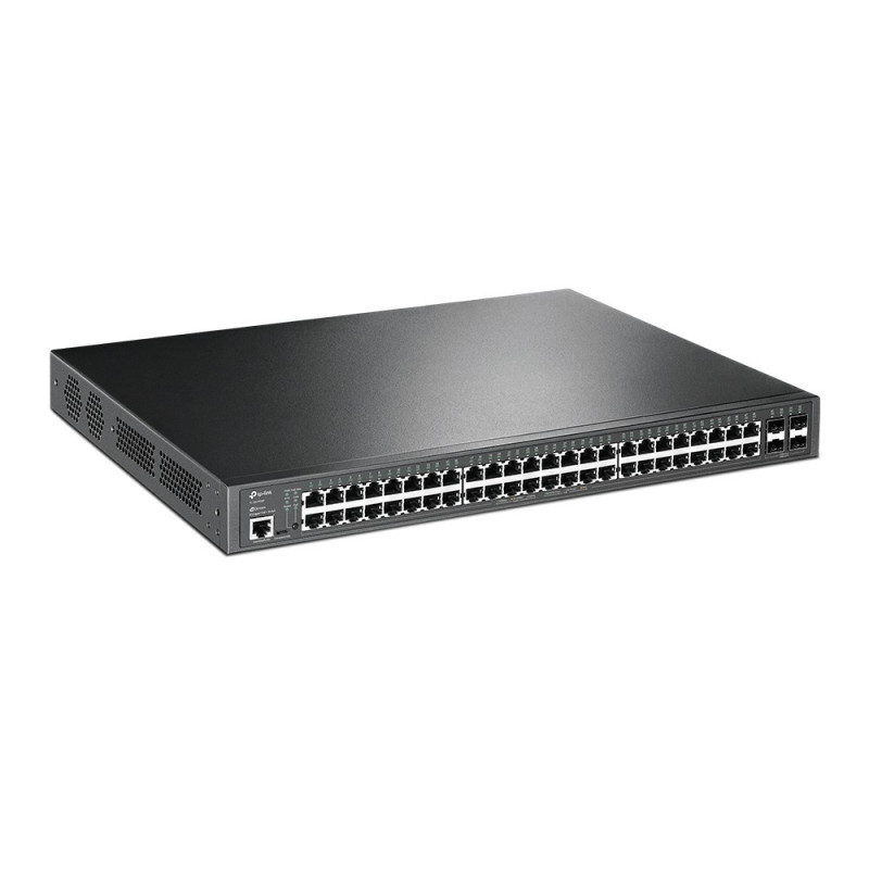 TP-Link JetStream TL-SG3452P spravovateľný sieťový prepínač L2/L3 Gigabit Ethernet s PoE, 1U, čierny