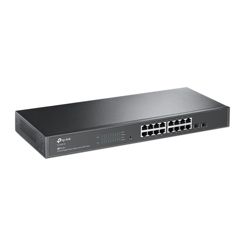 TP-Link JetStream TL-SG2218 spravovateľný sieťový prepínač L2/L2+ Gigabit Ethernet, 1U, čierny