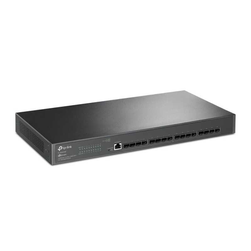 TP-Link JetStream TL-SX3016F spravovateľný sieťový prepínač L2+/L3, čierny