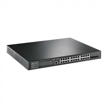 TP-Link JetStream TL-SG3428XMP spravovateľný sieťový prepínač L2+ Gigabit Ethernet s PoE, 1U, čierny