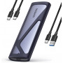 Ugreen CM400 90264 externý box na M.2 SSD, USB 3.2 Gen 2, sivý