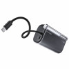 SHARGE Flow 3 powerbanka, 10 000 mAh, 45 W PD, kábel USB-C, čierna