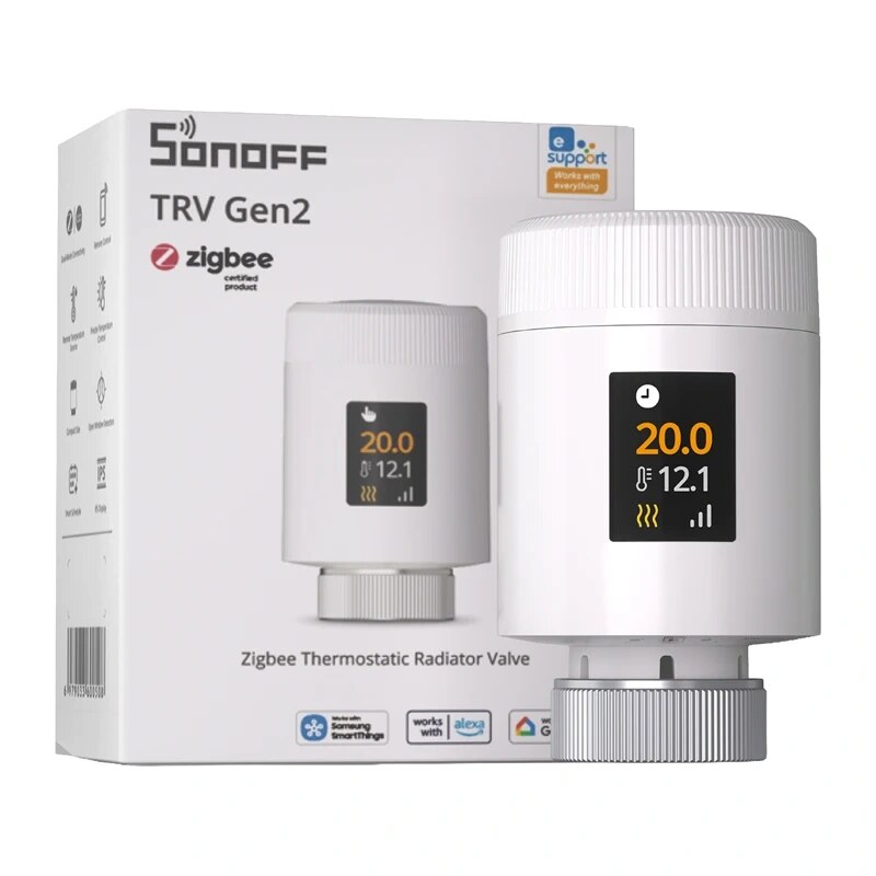 Sonoff TRV Gen2 (TRV-ZBT) Zigbee termostatická hlavica radiátora