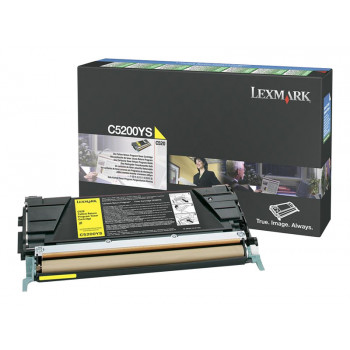Lexmark C5200YS tonerová kazeta, žltá, originálna, LRP