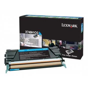 Lexmark X748H1CG tonerová kazeta pre X748de, X748de LDS, X748de Statoil, X748dte, azúrová